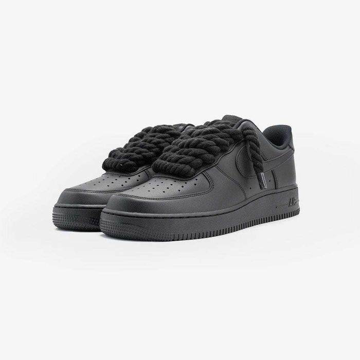 Adidasi Nike AirForce 1 Chunky Laces Full Black