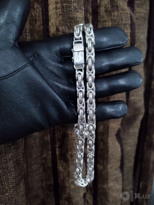 Цепь серебренная мужская