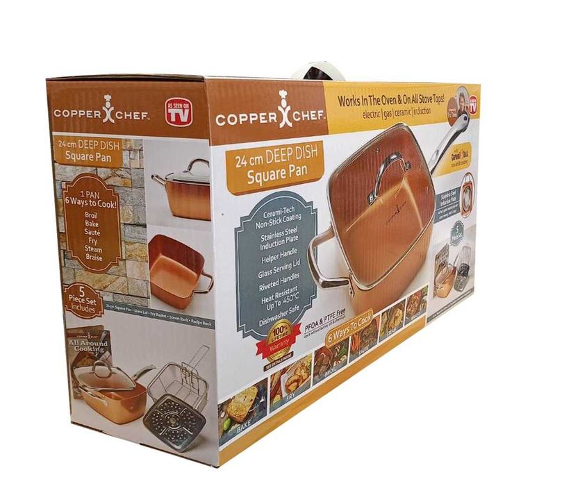 Copper Chef Pan —  сковорода с антипригарным покрытием 5 л