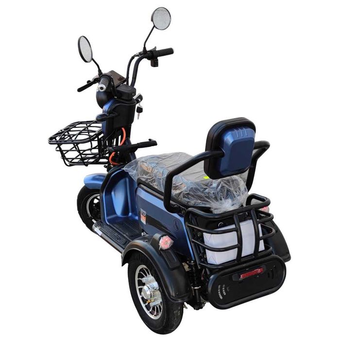 Двуместна електрическа триколка М11 задно 600Вата двигател