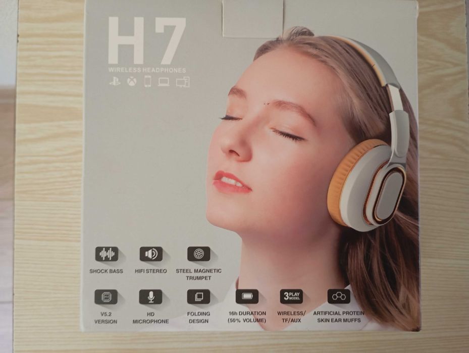 Наушники H7 Wireless - (БАСОВЫЕ)