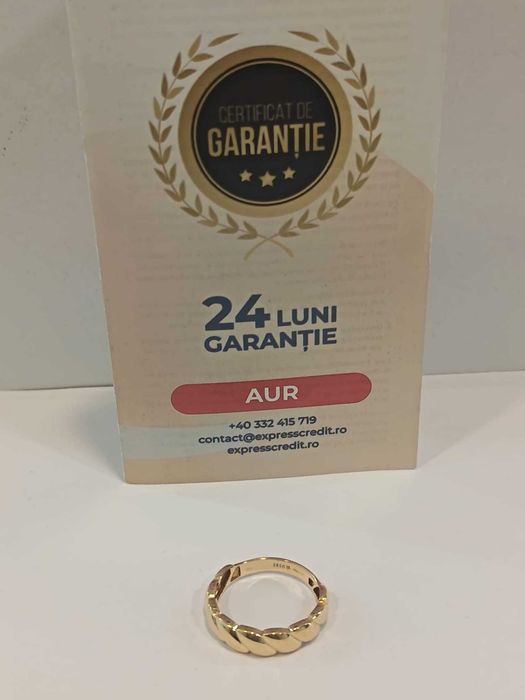 (AG41) Inel aur, 14K b5676 Certificat de garantie