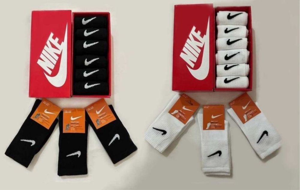 Дамски и мъжки чорапи Найк 6 чифта 14 лв