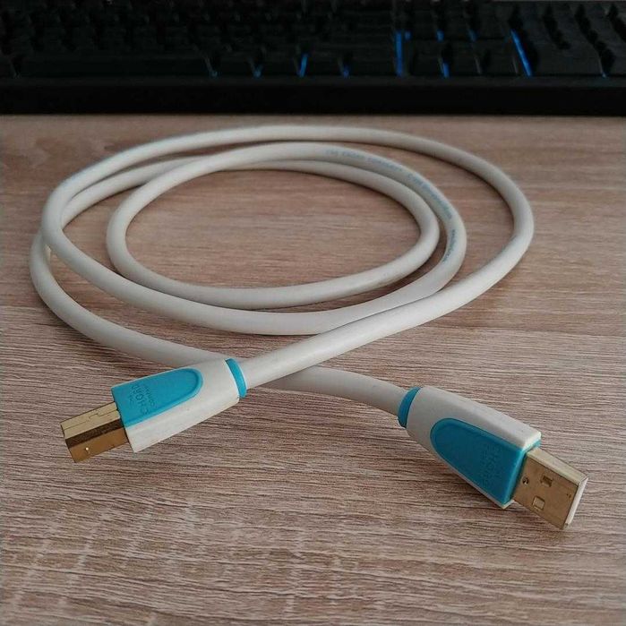 Cablu USB C-USB,  silver plated, 1.5m