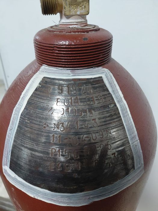 Баллон для гелий без редуктора