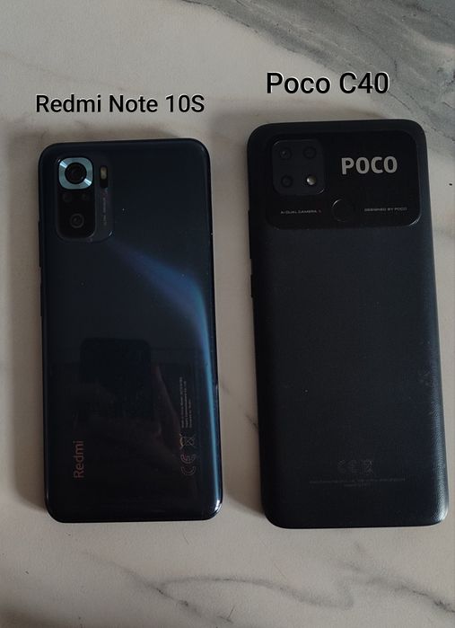 1.Redmi Note 10s  2.Poco C40