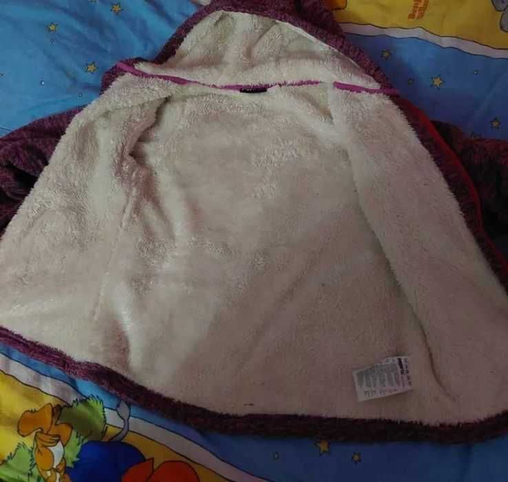 Hanorac blănit fete 134/140 8,10 ani