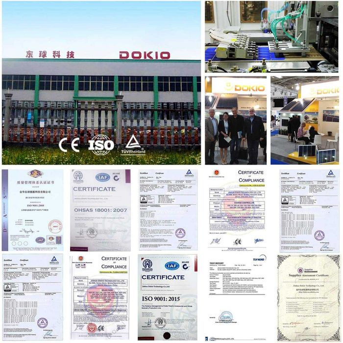 Гъвкав слънчев панел DOKIO 2х100 W фотоволтаичен