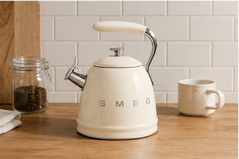 Чайник smeg бежевый цвет