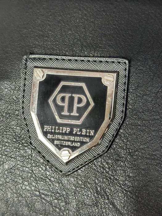 Jacheta piele eco Philipp Plein pe STOC