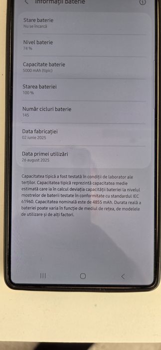 Samsung Galaxy S25 Ultra 512 Gb Titanium Black garanție08/27 impecabil