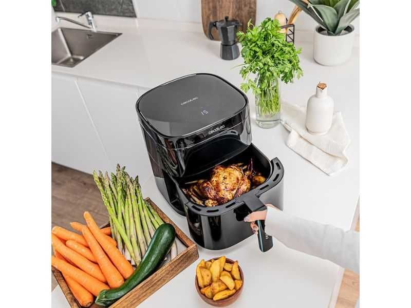 Еър Фрайър с ГРИЛ Cecotec Cecofry DuoHeat 6000, 6L, Черен