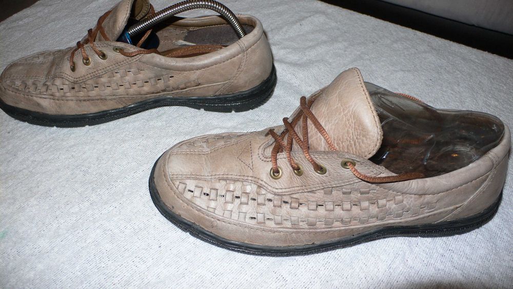 Летни обувки ECCO, Ест. Кожа, Мрежести, с чисто нови подметки. 44.