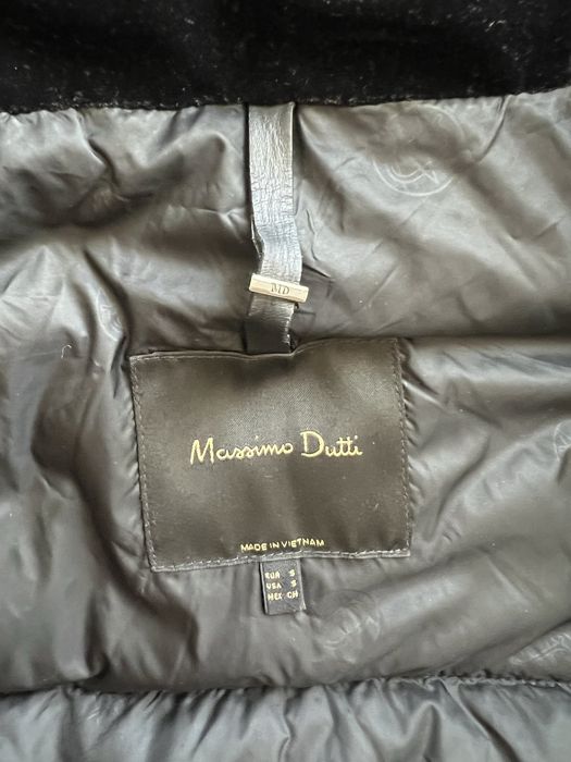 Яке с пух Massimo Dutti - кадифе