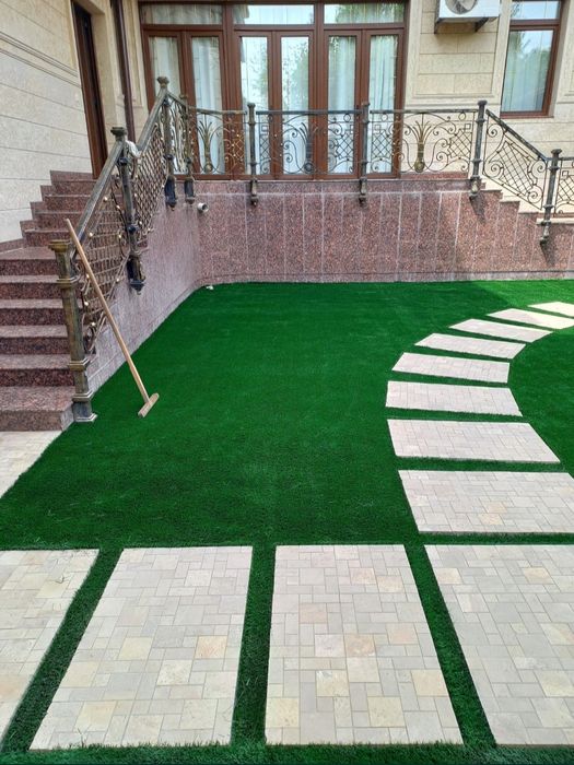 Газон  екамиз уругудан ва тайор рулонидан  100 % гарантия