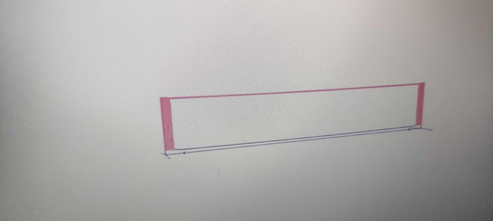 Мрежа за тенис, черно-червена, 500x100x87 см, полиестер