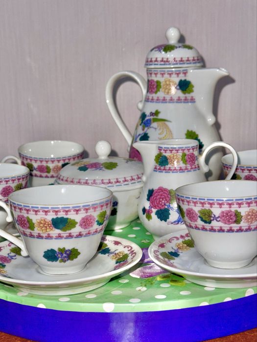 Кофейный сервиз райские птицы германия KAHLA Уступка есть