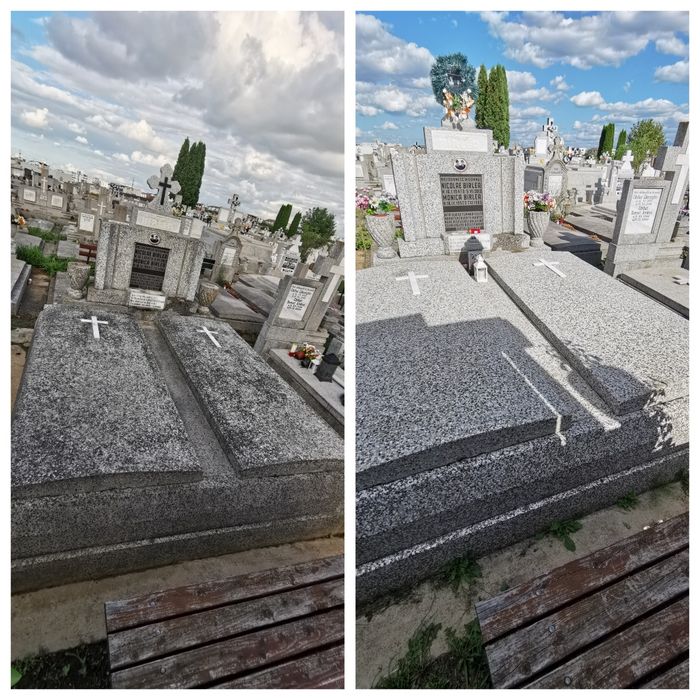 Curatare profesionala monumente funerare, morminte, piatra, caramida