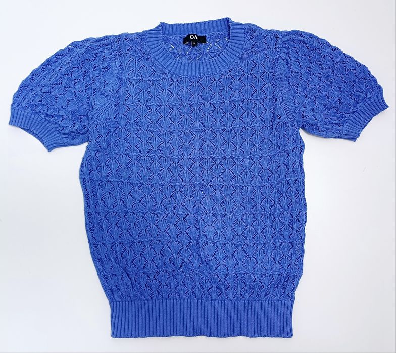 Top croșet C&A royal blue m