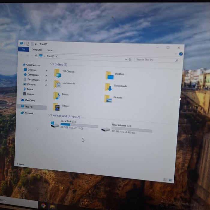 Компютър + монитор i5 - 120gb ssd - 500gb hard 8gb ram
