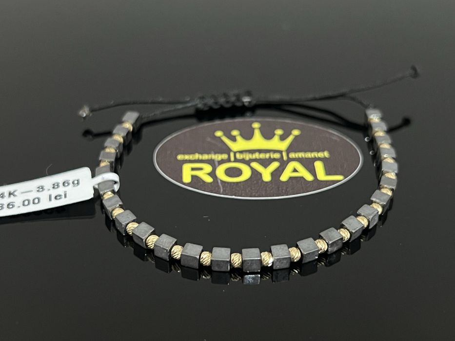 Bijuteria Royal CB : Bratara cu snur aur 14k 3,86gr