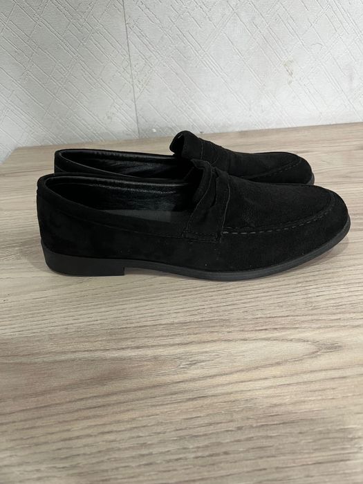 Лоферы из замши.