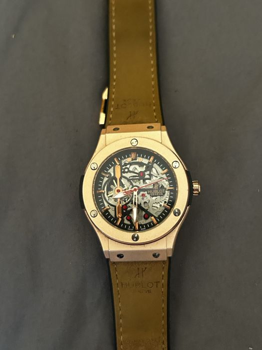 Hublot big bang skeleton розово-златист