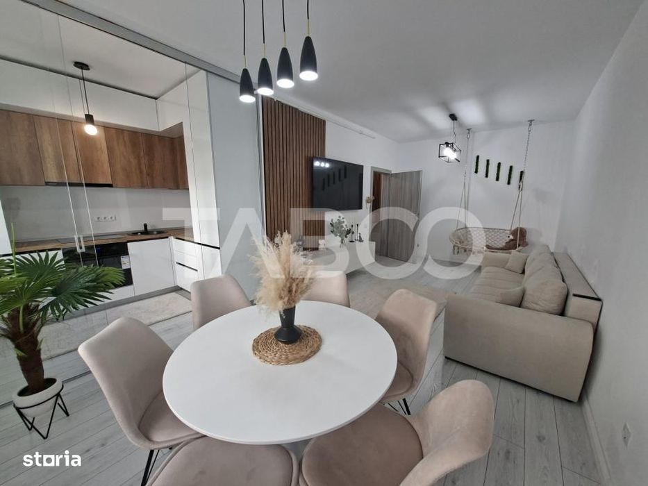 Apartament modern de inchiriat 2 camere balcon Mandra Sibiu — fotografia 3