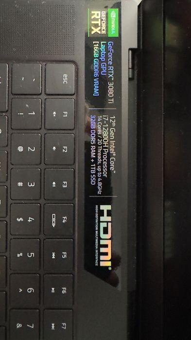 Razer Blade Advanced Model i7 | RTX 3080 | 32GB RAM | 1TB SSD | 360Hz