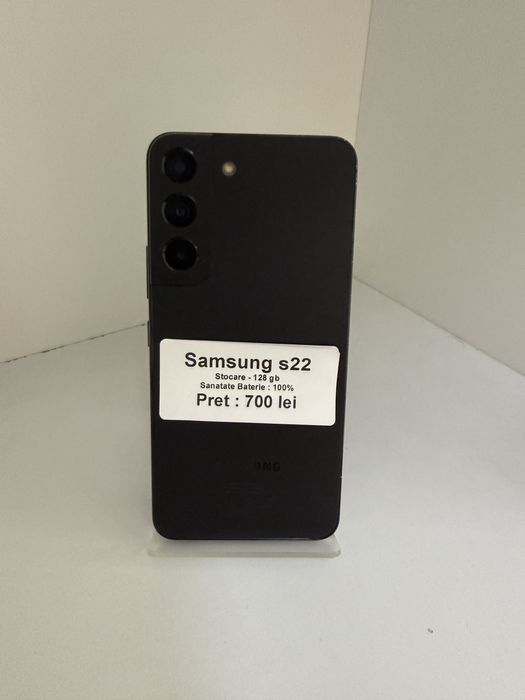 Samsung s22 / 128 gb / 100% baterie / garantie
