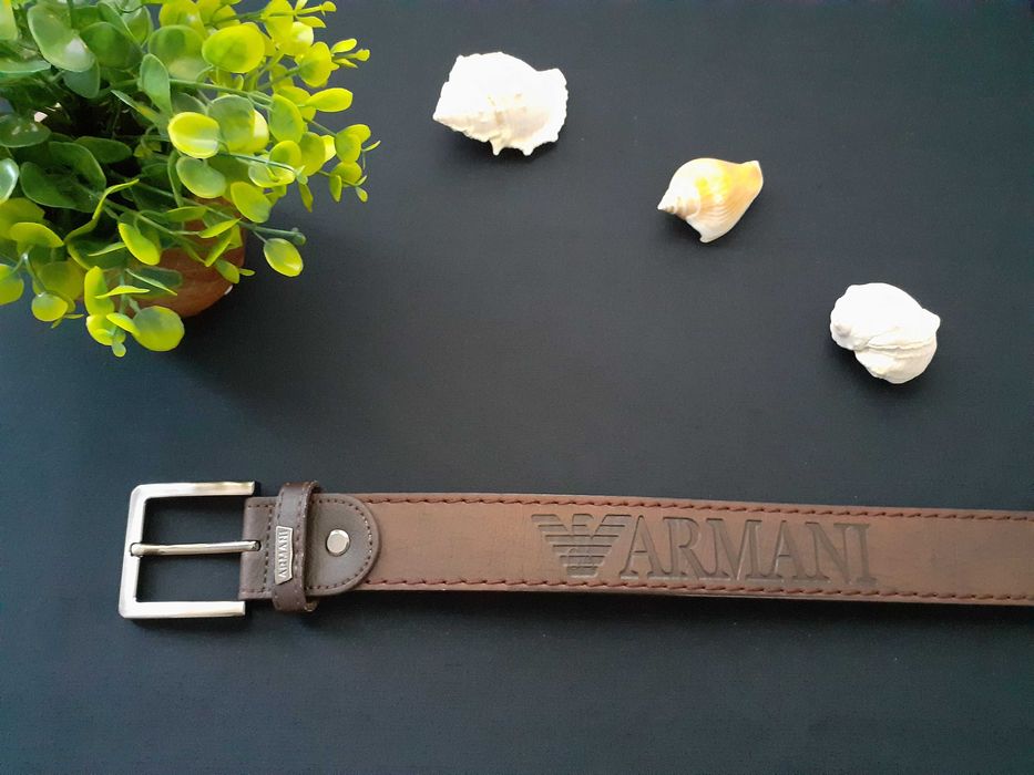 ARMANI масивен мъжки колан естествена кожа ОРИГИНАЛ!
