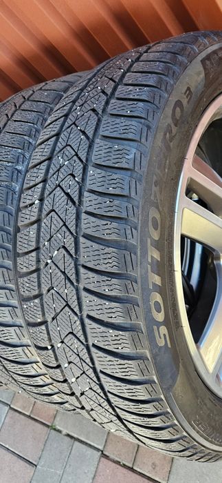 Jante Roti BMW X1 F48 X2 F39 M pachet / echipare iarna 225 50 18 Pirelli Winter Runflat cu steluță / profil 6 mm DOT 2021