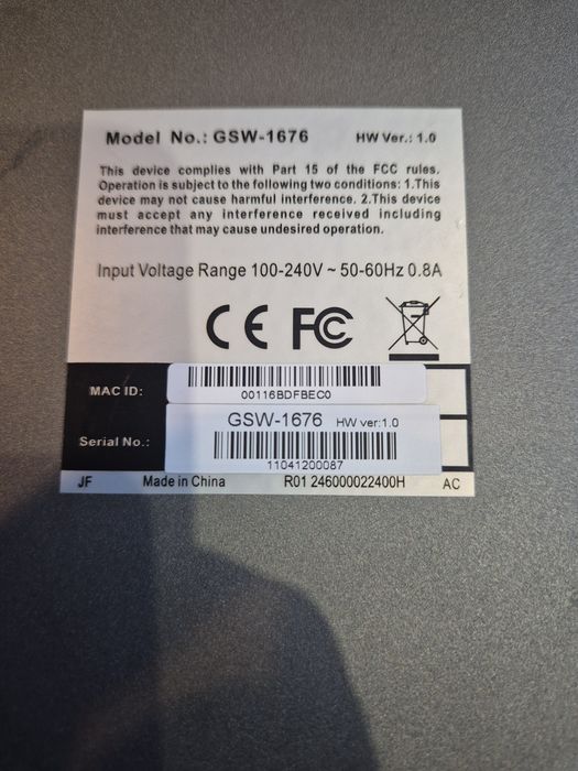 16-портов управляем суич