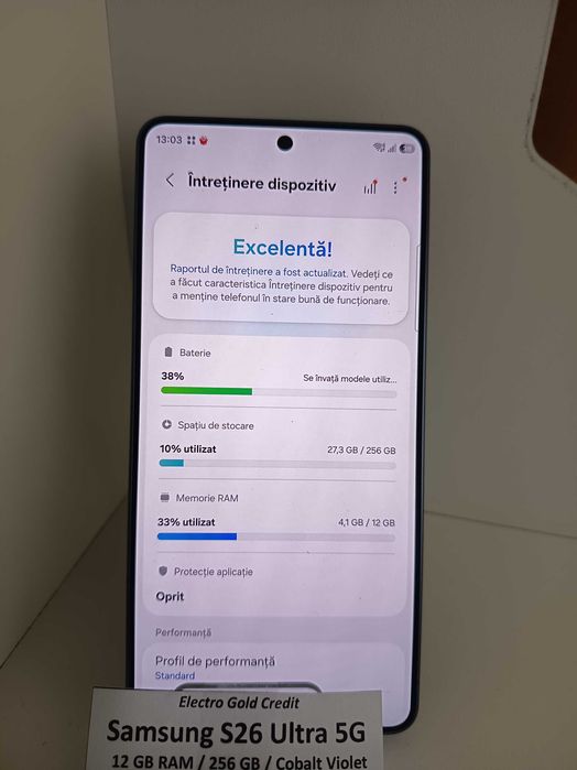 Samsung S26 Ultra 12GB RAM/256GB/Cobalt Violet/Bateria 100%/Stare impecabila! ID11394