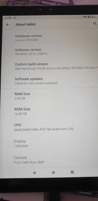 Tablet Lenovo Tab m8