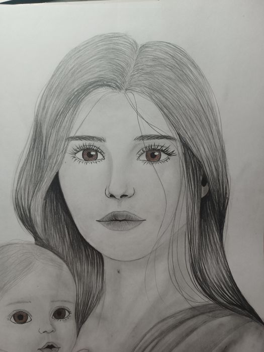 Картина карандашами В формате А3