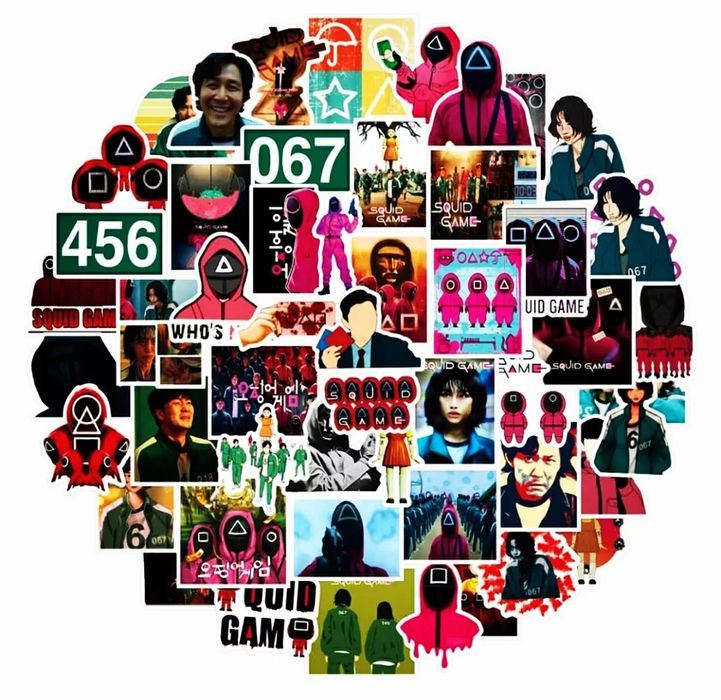 Наклейки яркие виниловые