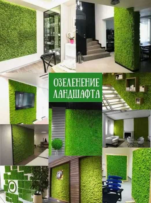 Фитостена — Коврик из Искусственных Растений для Интерьера