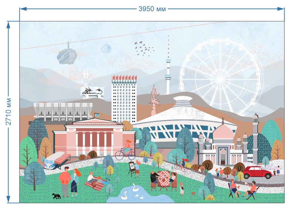 Бесшовные фотообои.