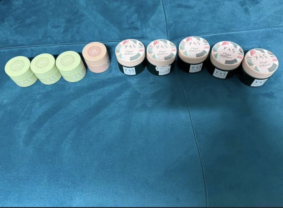 YAS baze 35 lei buc, polygeluri 40/70 lei buc si un gummy gel 35 lei