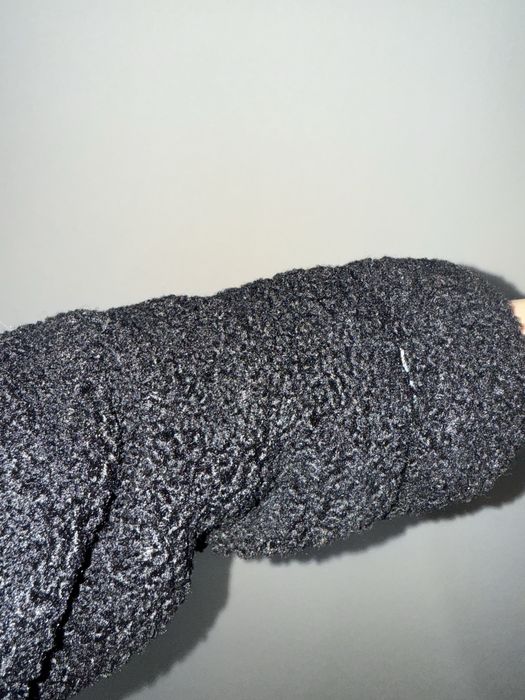 Тедди пальто черное S размер