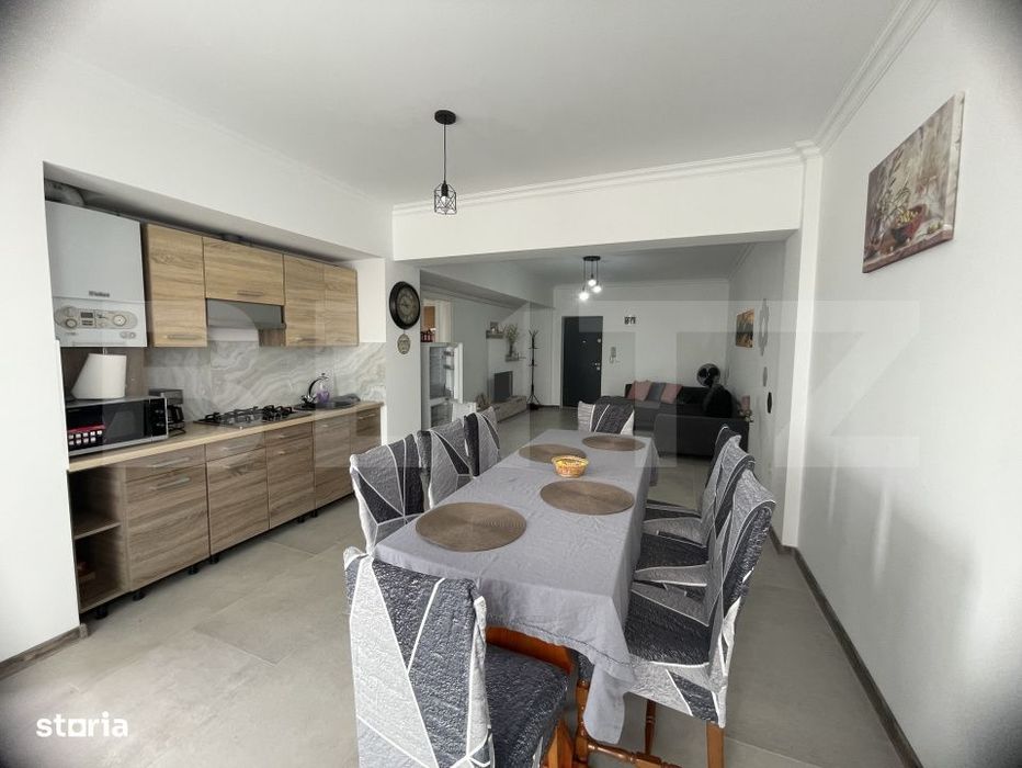 Apartament bloc nou, 72 mp, 2 dormitoare si living, parter, zona Nord — fotografia 3