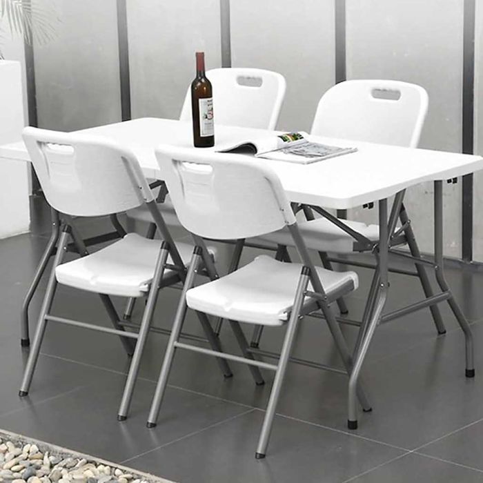 Комплект 4 броя сгъваеми кетъринг столове за градина и събития