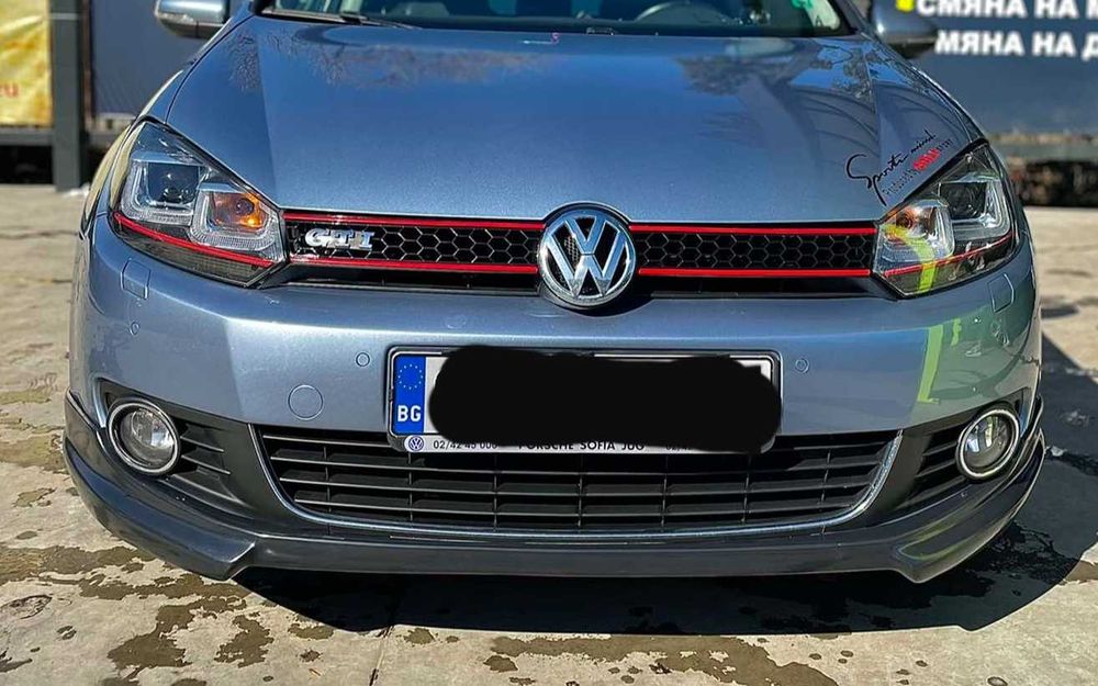 Преден лип спойлер за голф мк6 стандартна броня / vw golf mk6 lip spoiler / добавка за обикновенна предна броня / нож