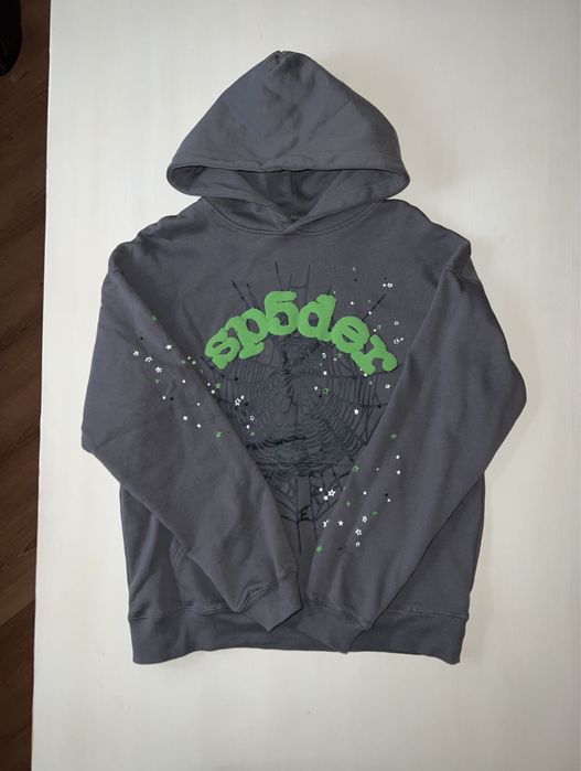 Sp5der/Spider Wait Web Hoodie Slate Gray
