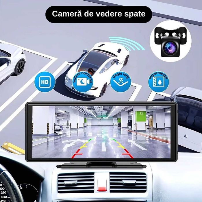 ЧИСТО НОВА с 2 камери 10" навигация с Carplay и Android Auto, 64GB