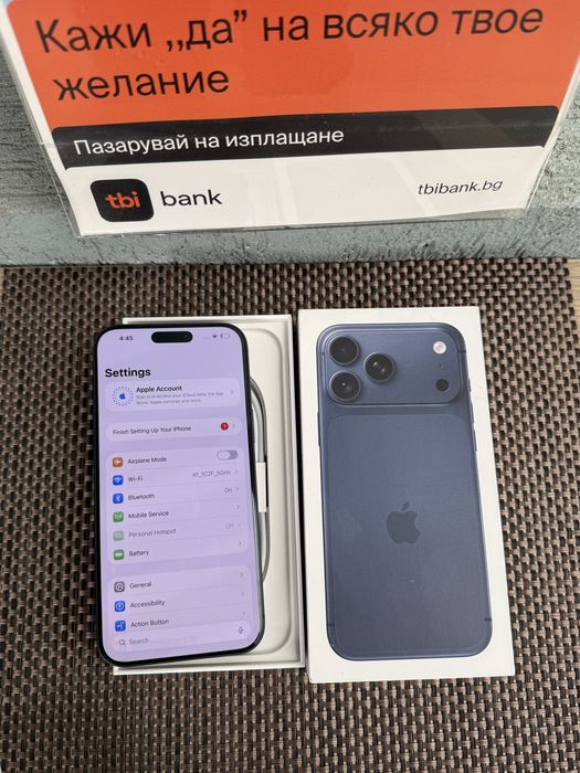 НОВ!*ЛИЗИНГ* iPhone 17 Pro Max 90лв/м 256* / BLUE*17 про макс