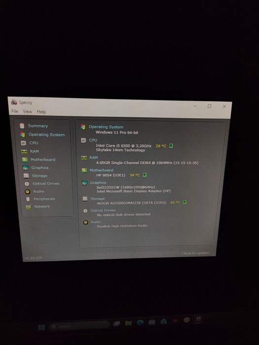 Kit gaming middle i5 6500+hp8054(U3E1)