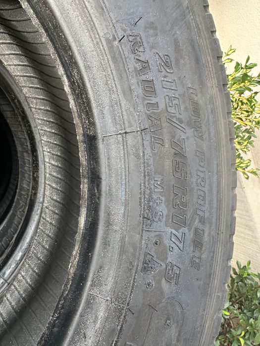 Cauciucuri anvelope 215 75 17.5 Bridgestone Bascula septica camion