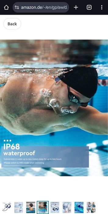 Sanoto слушалки за плуване